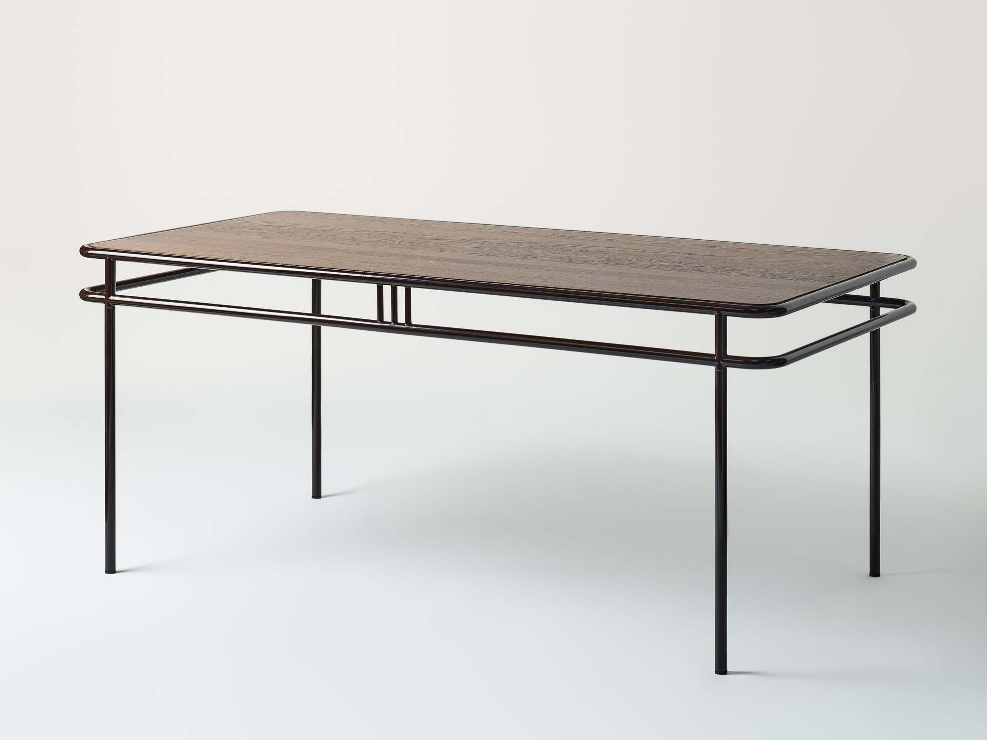 Прямоугольный обеденный стол из стали и дерева Tolix UD ARCH-00099378 - Вид №1