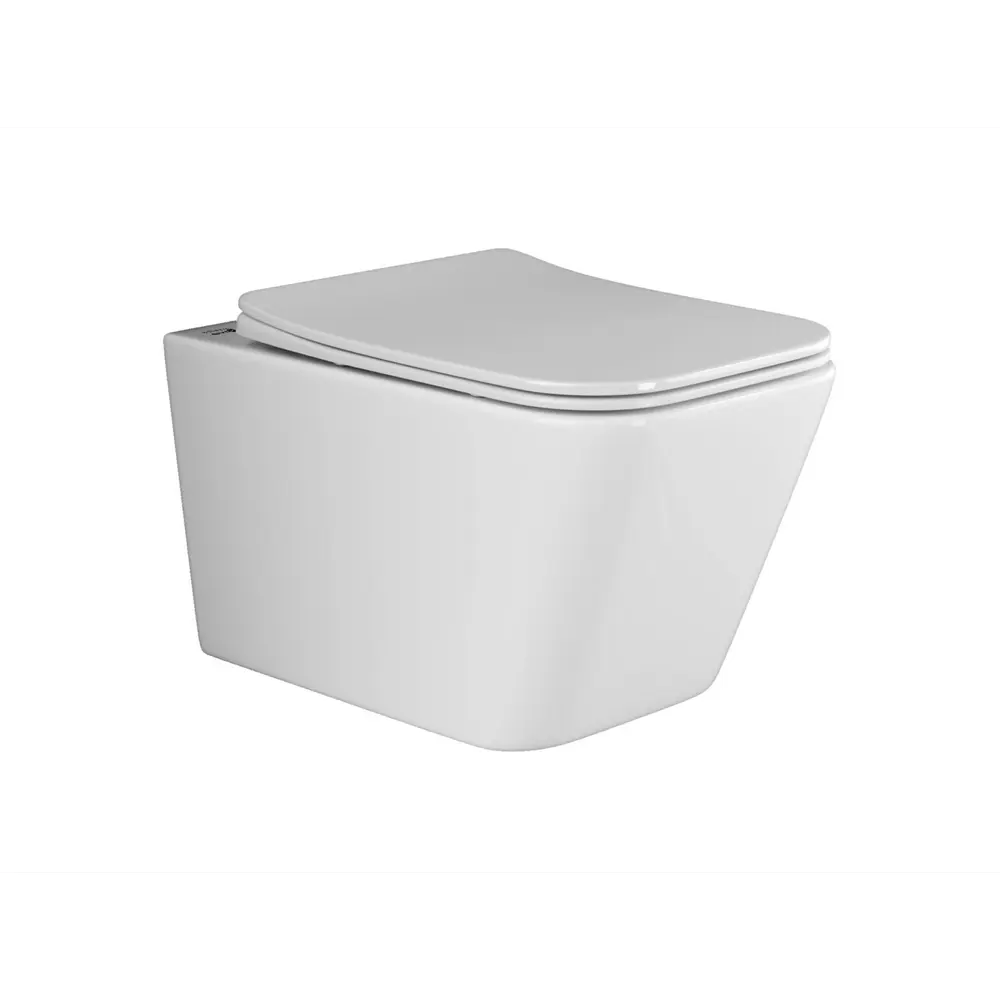 Комплект инсталляция и унитаз Metric безободковый с микролифтом клавиша цвет хром Santreyd STLM-2152110 - Вид №1