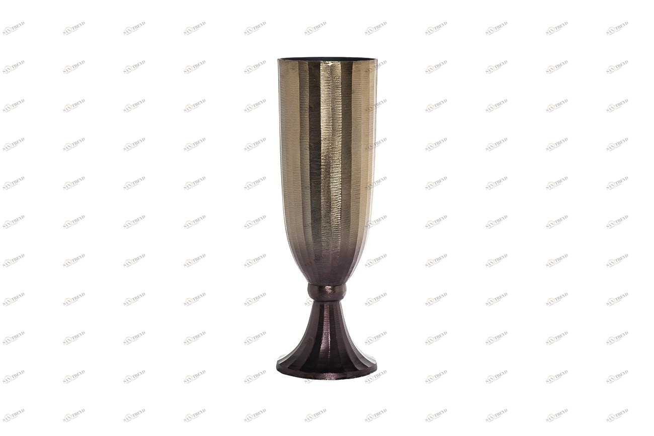 Ваза металлическая на ножке 14х41 см GARDA DECOR ДИЗАЙНЕРСКИЕ 00-3861202 Золото 