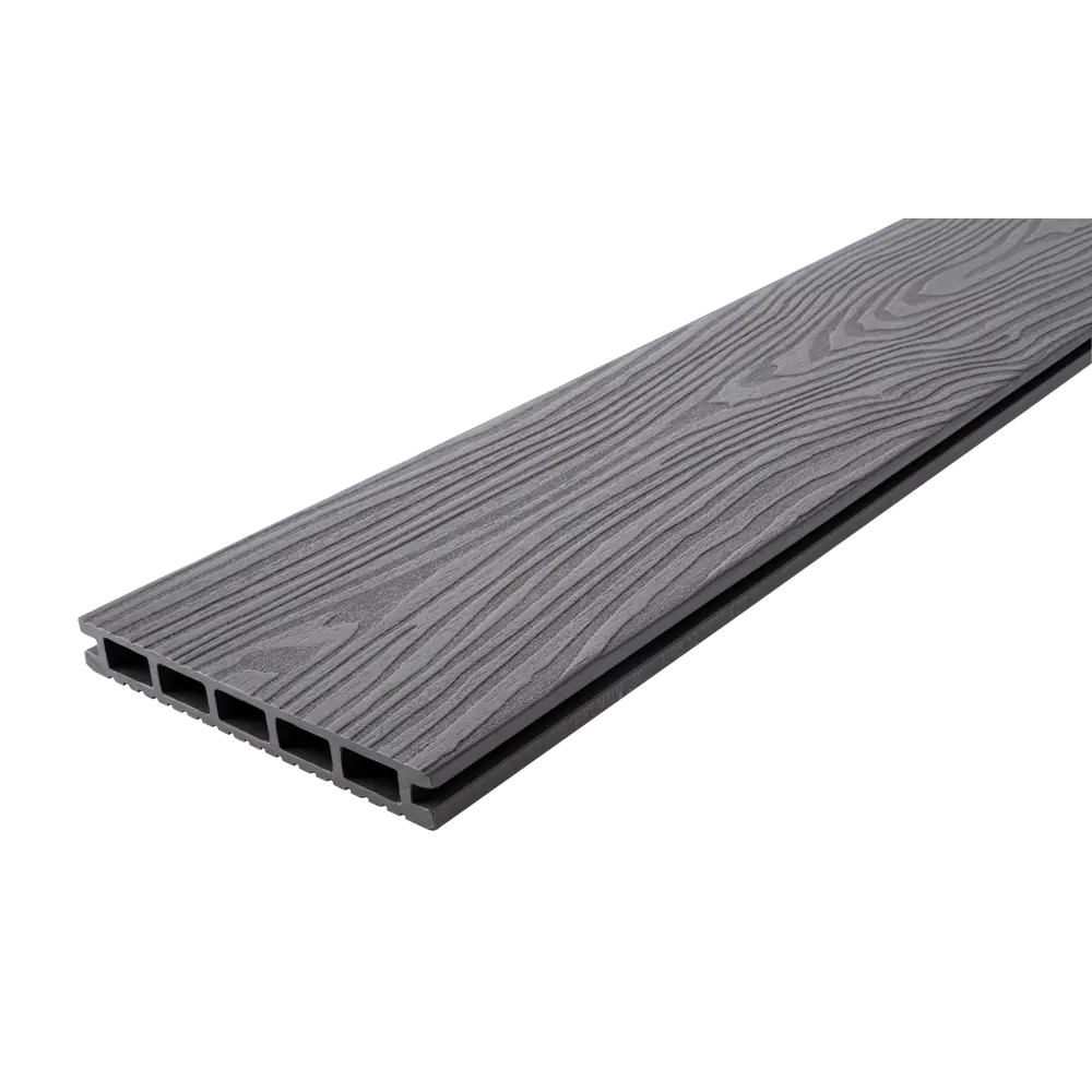 Террасная доска ДПК T-Decks цвет Серый 2000x150x20 мм двусторонний 0.3 м² STLM-2059135 - Вид №1