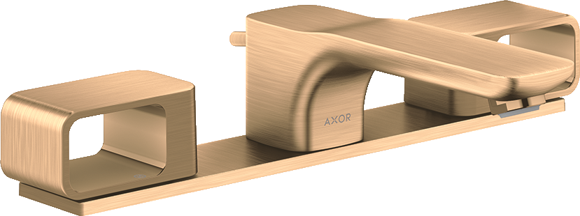 11040140 Смеситель для раковины 50 на 3 отверстия с тарелкой и сливным гарнитуром AXOR URQUIOLA