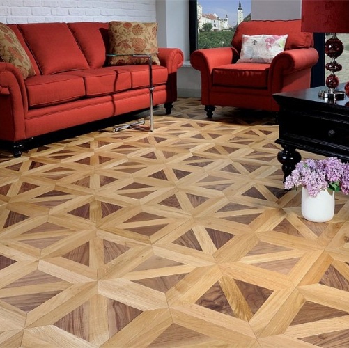 Модульный паркет Coswick Ланже / Американский Дуб Селект (Гладкая) 635х635 мм 18161701 - Вид №1