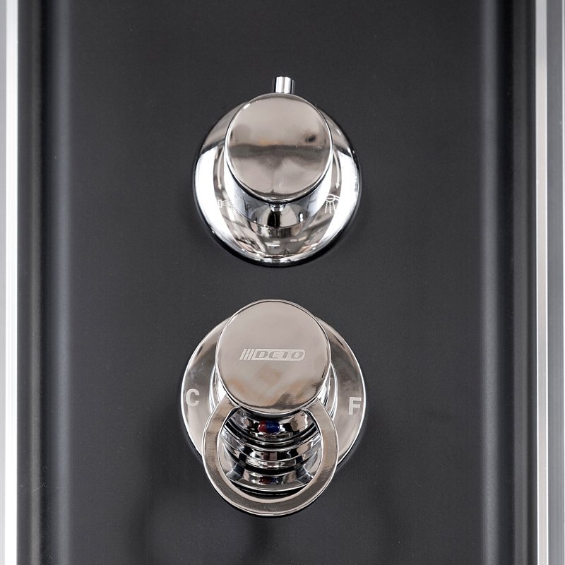 ЕМ1512 L N (без крыши) Душевая кабина DETO Серия EM BМ4510 N (без крыши) BLACK - Вид №1