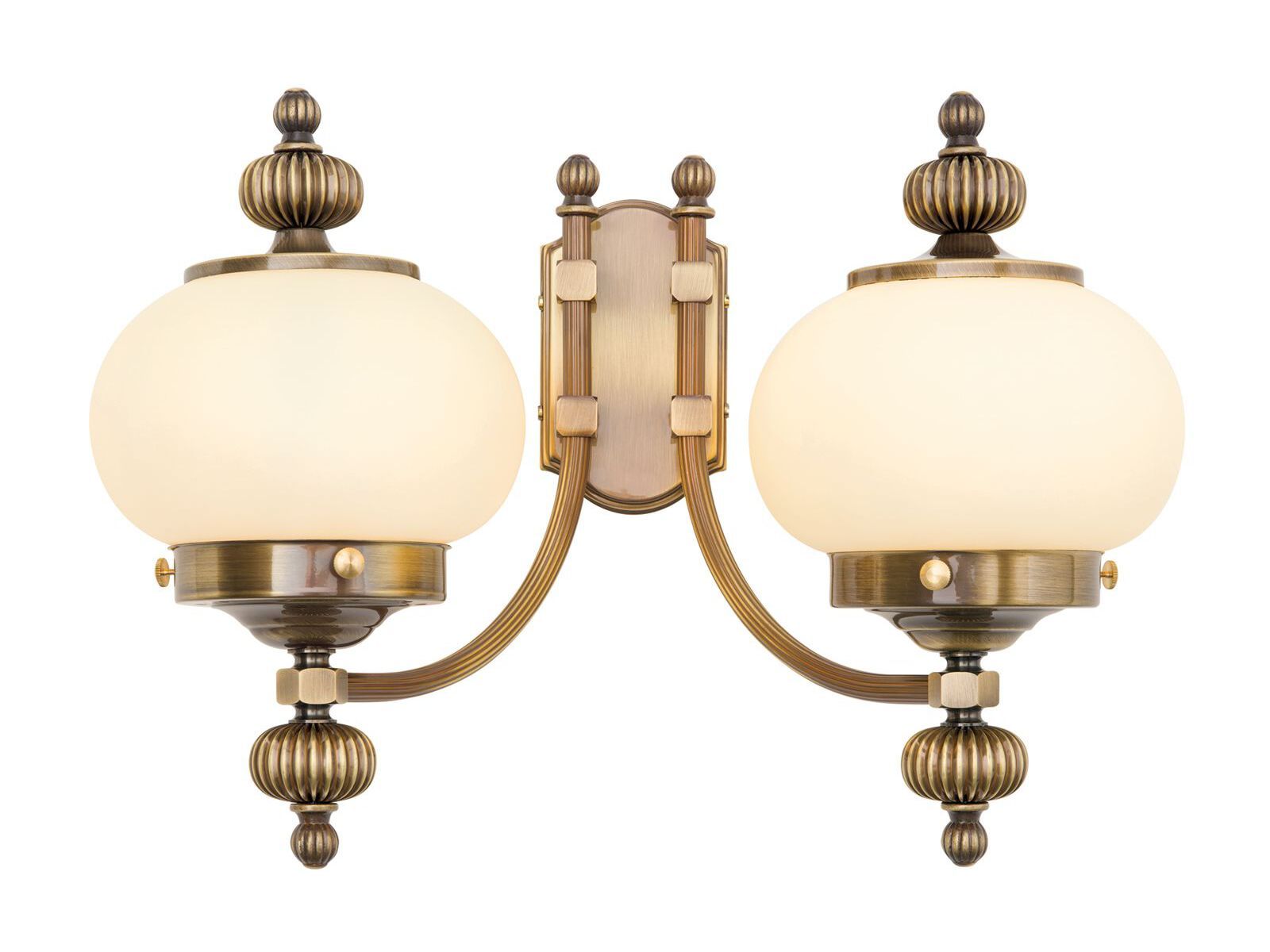 Настенный светильник из латуни и стекла Orion Wiener Nostalgie ARCH-00019853