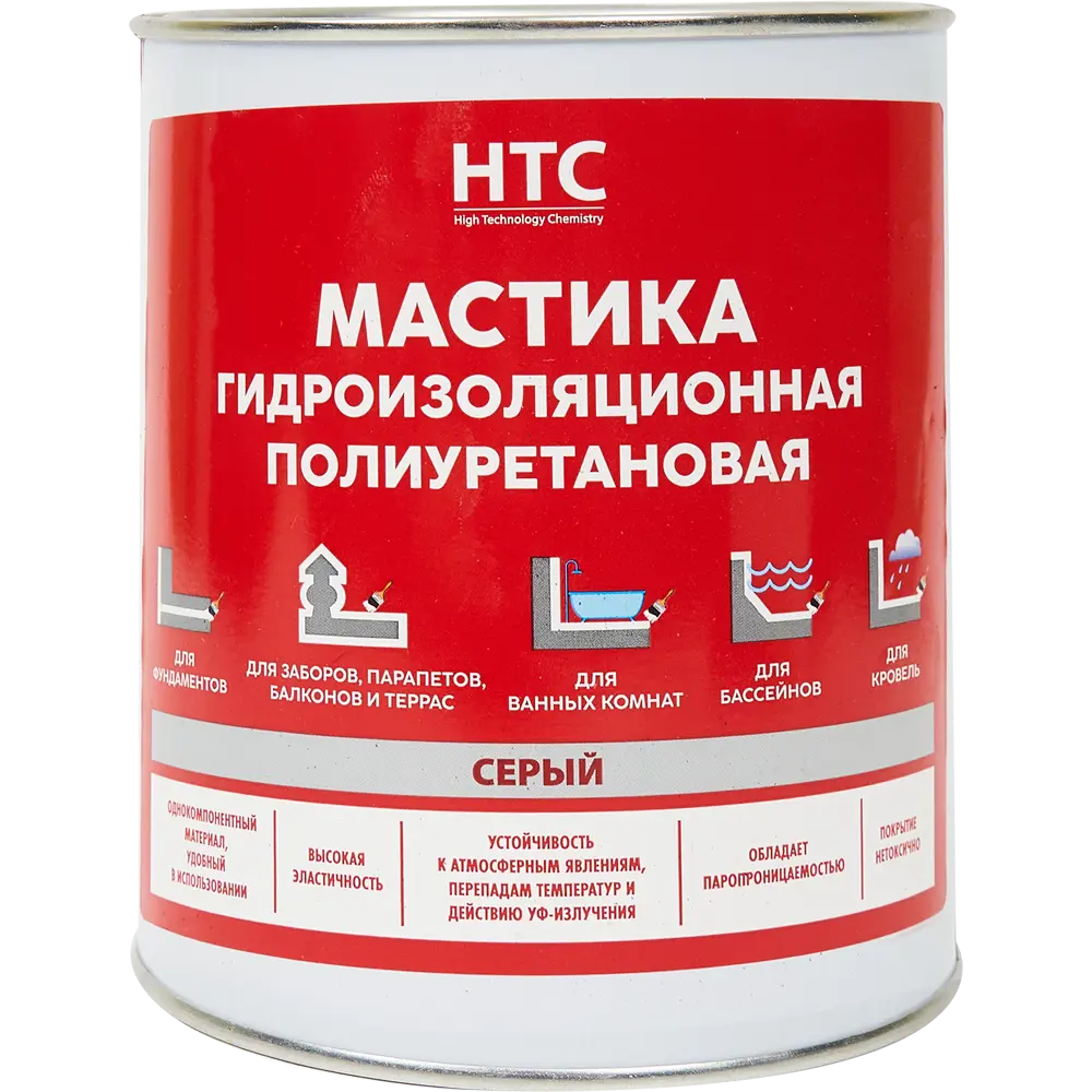 Гидроизоляционная мастика HTC для защиты конструкций 1 кг 84783420 STLM-0055072