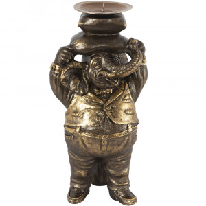 22650 Подсвечник Слон Мистер Твистер Бронза BOGACHO