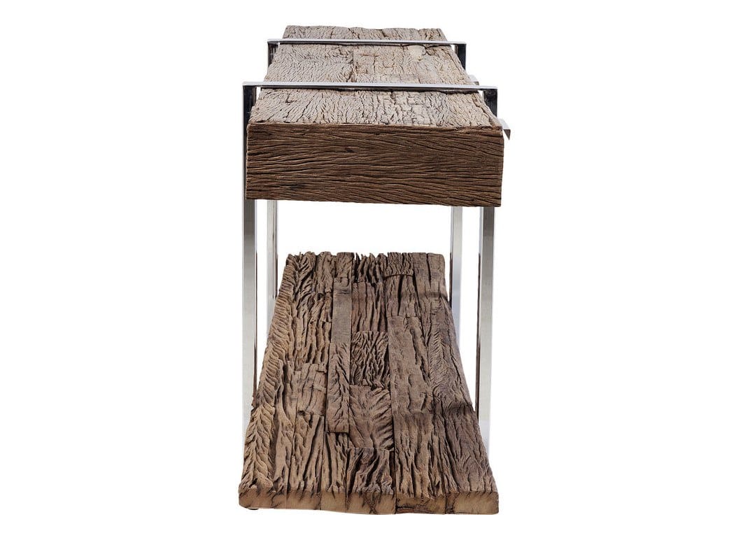 Рециркулированная деревянная прямоугольная консоль с ящиками KARE Design деревенский ARCH-00022016