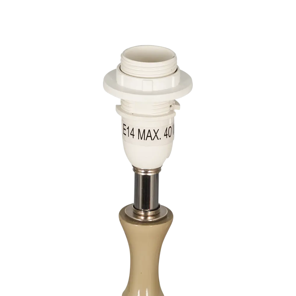 Основание лампы Matti 1xE14х40 Вт цвет бежевый LAMPLANDIA STLM-2077571 - Вид №1