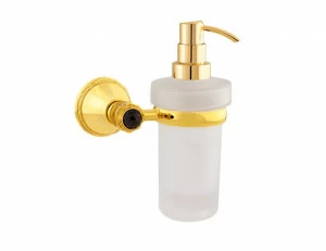058286.000.01 Настенный дозатор мыла с кристаллами сваровски Золото 24К