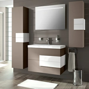 КОМПЛЕКТ МЕБЕЛИ CRONOS 80 СМ MATT MOKA/WHITE