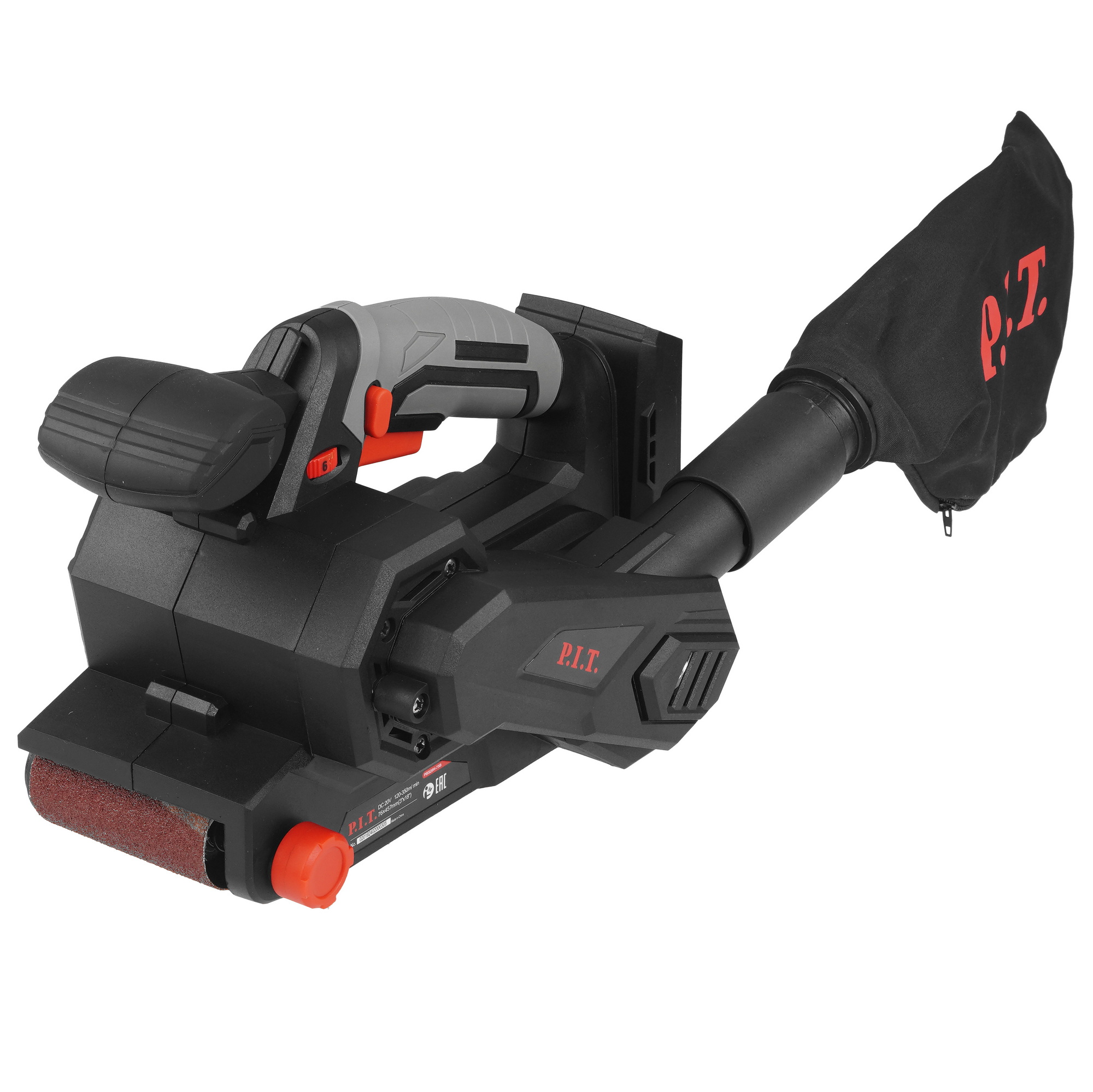 Ленточная шлифмашина P.I.T. PBS20H-75B OnePower 20V  , Без ЗУ, Без АКБ 9227322 PIT STDN-0022666