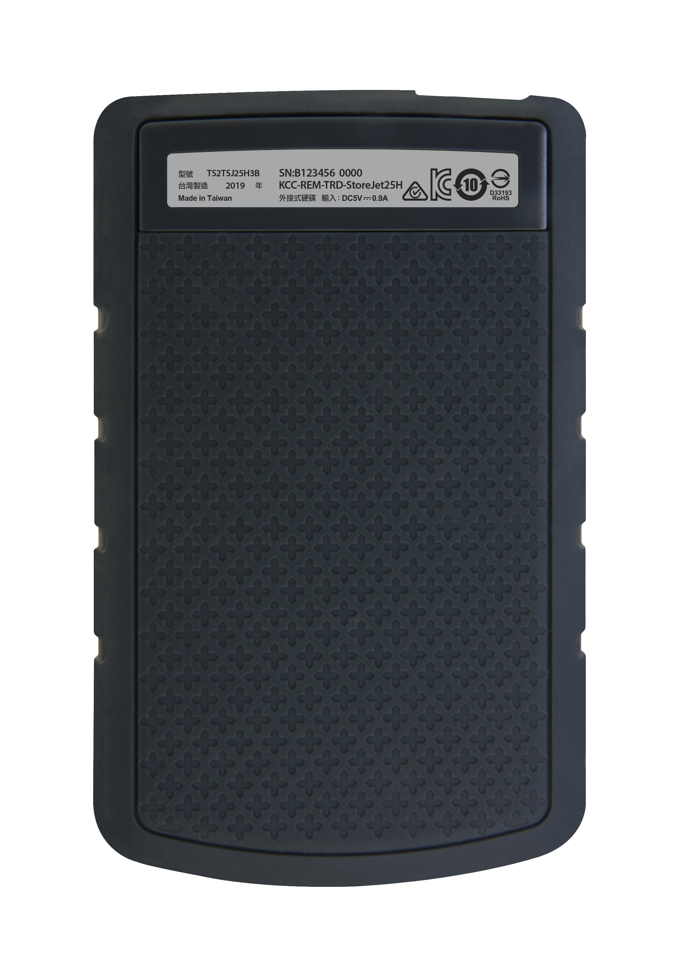 TS2TSJ25H3B usb3.0 2tb storejet 2.5" h series blue (fully rubber cover, one touch backup) Transcend Santreyd  - Вид №3