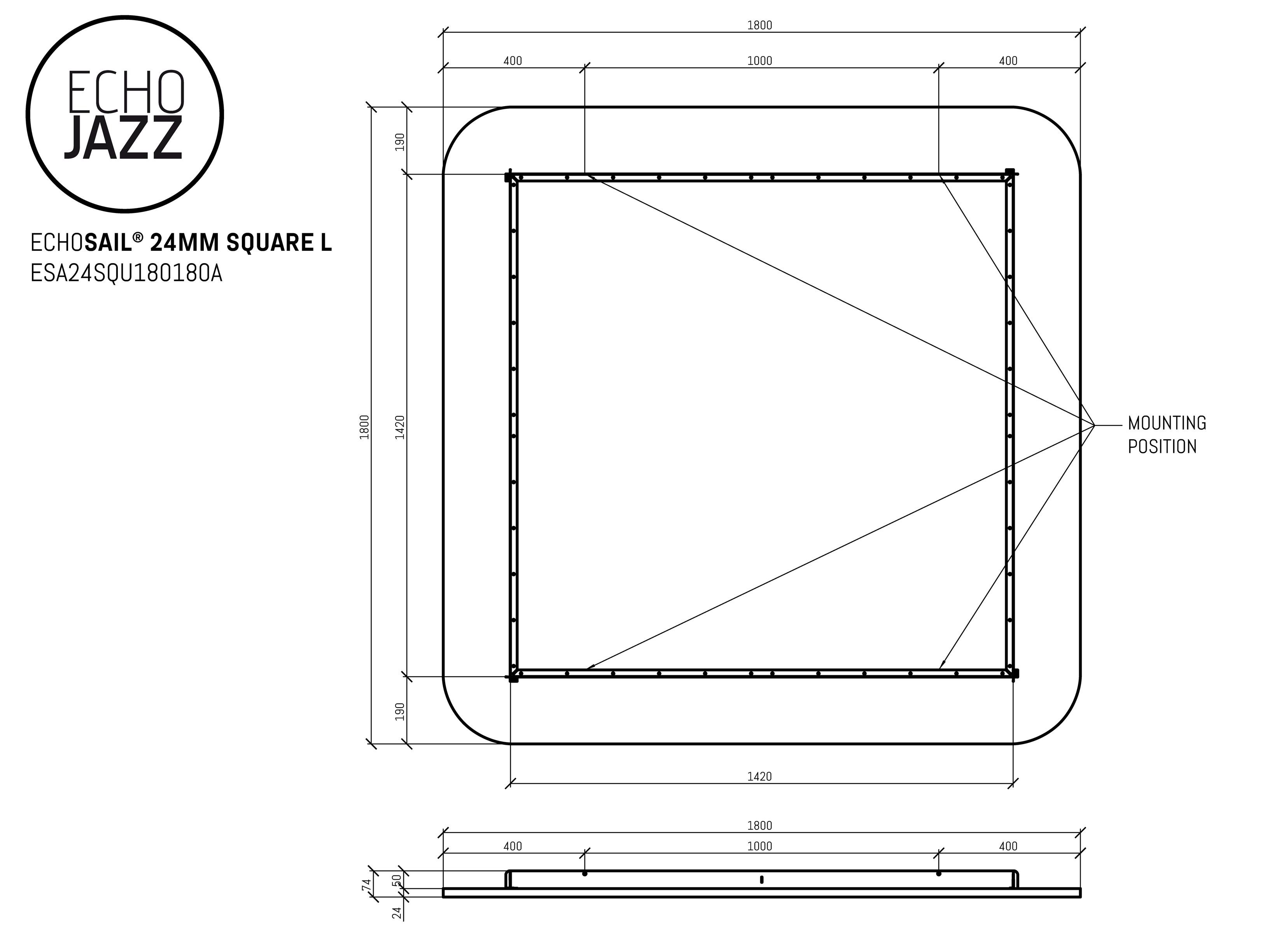 Акустическая подвесная панель из ПЭТ ECHOJAZZ ECHOSAIL® ARCH-00062331 - Вид №22