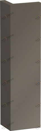 XL549908989 X-Large Доборная планка для шкафчика X-Large Фланелево-серый глянцевый лак Duravit