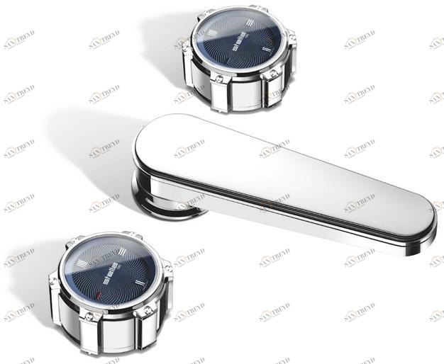 RUBINETTERIE STELLA Нажмите для мойки на 3 отверстия из хромированной латуни Timeaster Td00021