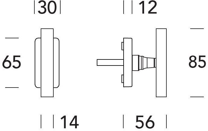 Reguitti Ручка-тяга на латунной розетке с Т-образной ручкой Laser A130tkq1588 - Вид №1