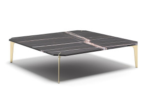 Мраморный квадратный низкий журнальный столик