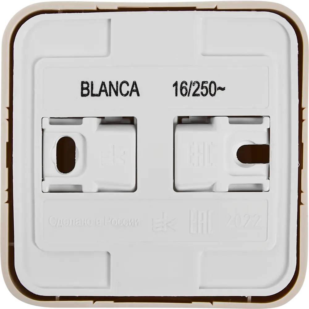 Розетка накладная Schneider Electric Blanca без заземления со шторками цвет бежевый 86720953 STLM-2078204 SYSTEME ELECTRIC - Вид №3