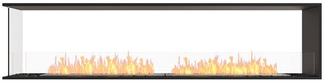 EcoSmart Fire Стальная каминная топка на биоэтаноле с панорамным остеклением Flex peninsula fireplaces sun-id-1362560 - Вид №2