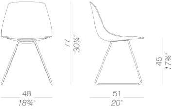 Lapalma Салазки стула из фанеры Miunn S160 - Вид №2