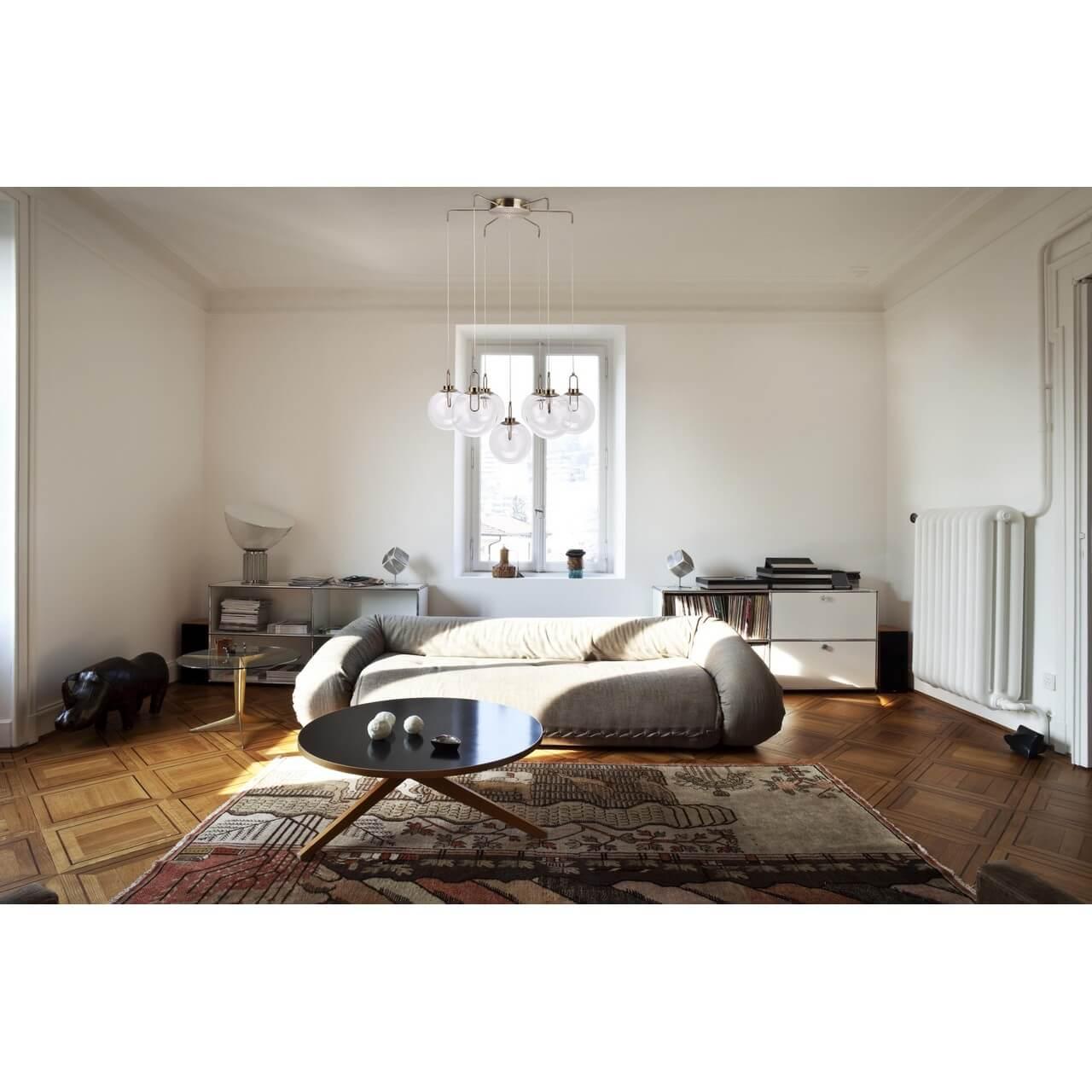 Подвесная светодиодная люстра De Markt Крайс 5 657011307 DE MARKT ДИЗАЙНЕРСКИЕ, КРАЙС 187315 Бронза  - Вид №1