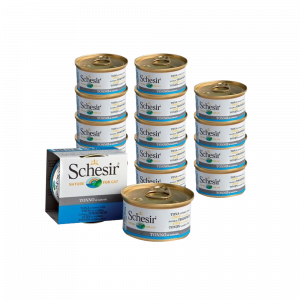 Т0040979*14 Корм для кошек тунец в собственном соку конс. 85г (упаковка - 14 шт) SCHESIR