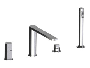 Встраиваемый смеситель для ванны из нержавеющей стали с переключателем