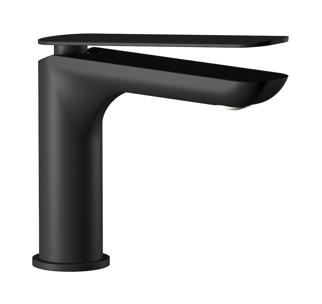 Смеситель для раковины на 1 отверстие в комплекте с донным клапаном WE ARE IB k2200np Matt Black K2