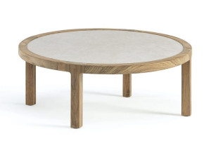 Круглый керамический журнальный столик