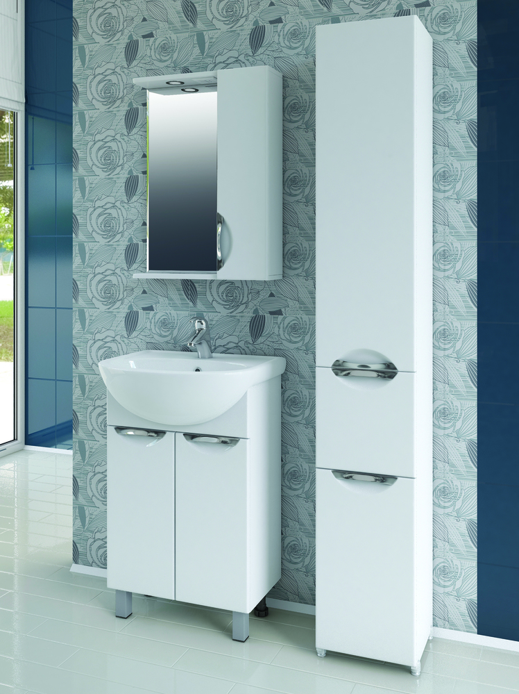 Зеркало Callao 500 правое, со спотом500⨉150⨉700 мм белый VIGO sun-id-664579 - Вид №2