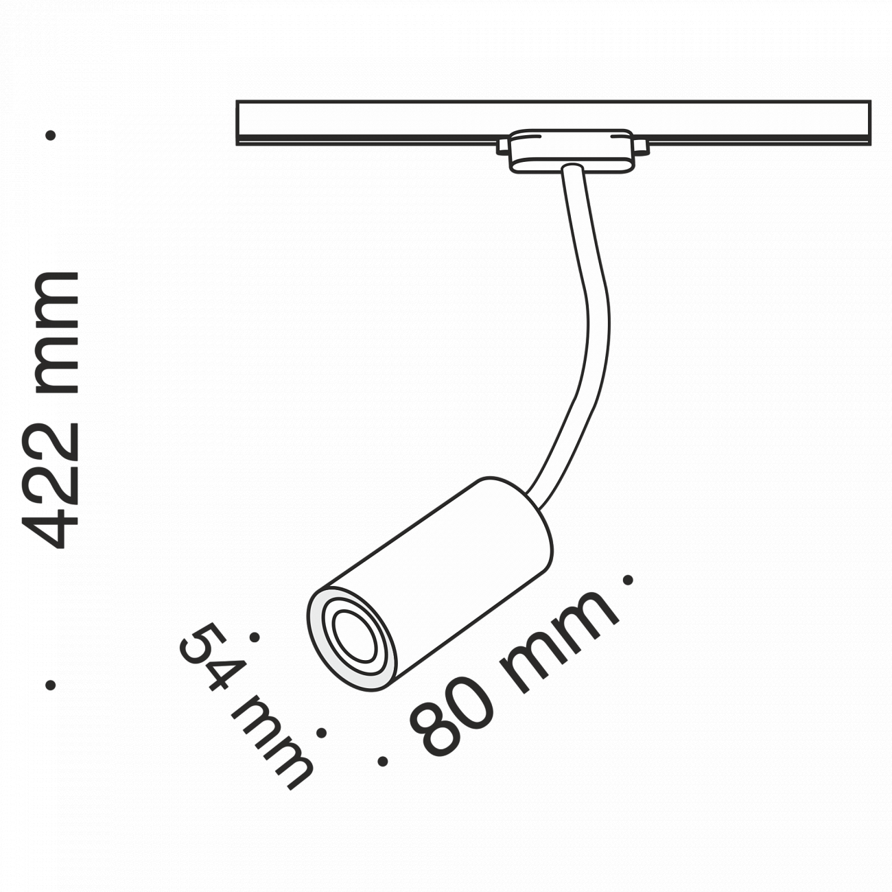 Трековый светильник белый TR010 TECHNICAL SINGLE PHASE TRACK SYSTEM 00-3956223 Белый  - Вид №1