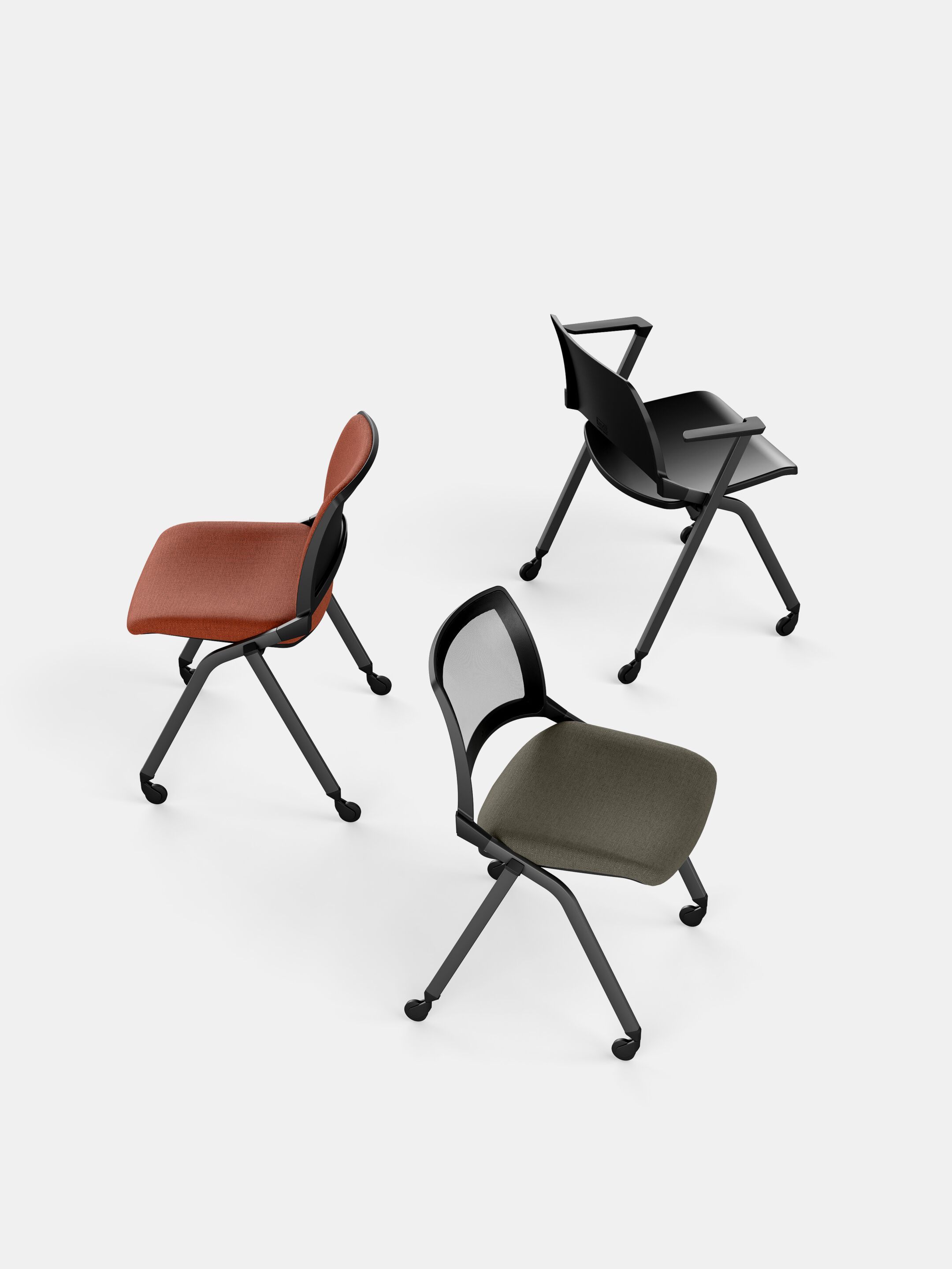 Штабелируемый стул для конференций с колесами IBEBI Oplà ARCH-00036054 - Вид №2