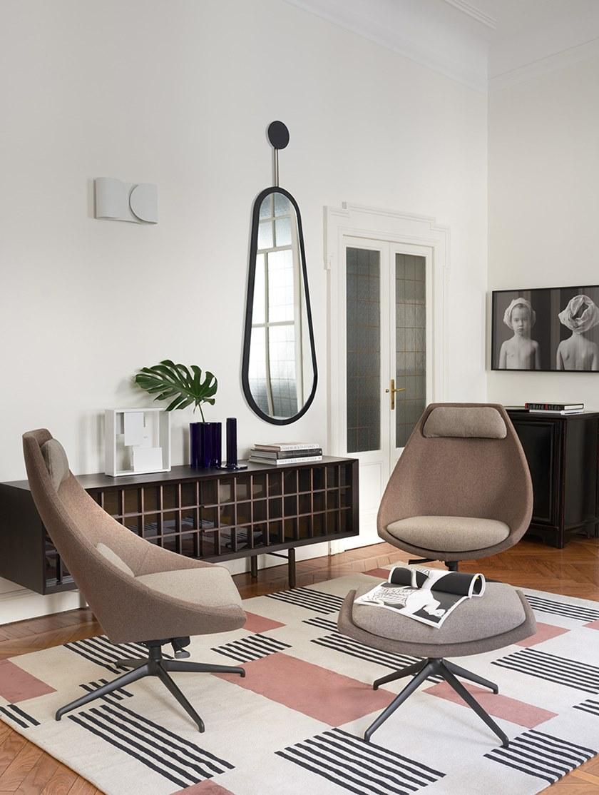 Potocco Поворотная подставка для ног, обитая кожей Cut 910/ppg - Вид №2