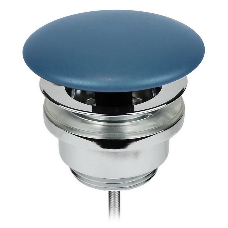 A038VX.140 Донный клапан с керамической накладкой с функцией Click-clack A. e. T. Italia RICAMBI Голубой матовый AeT ITALIA - Вид №1