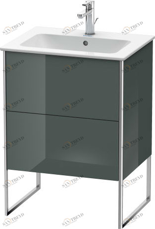 XS444503838 XSquare Тумбочка напольная Доломитово-серый глянцевый лак Duravit