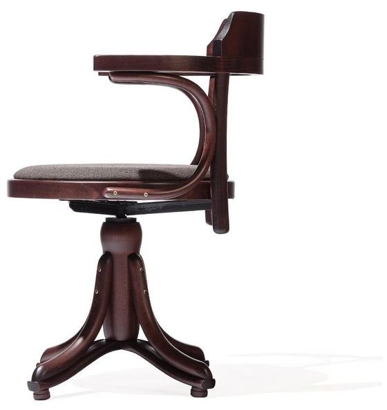 TON Вращающееся кресло из дерева со встроенной подушкой и открытой спинкой sun-id-1432011 - Вид №3