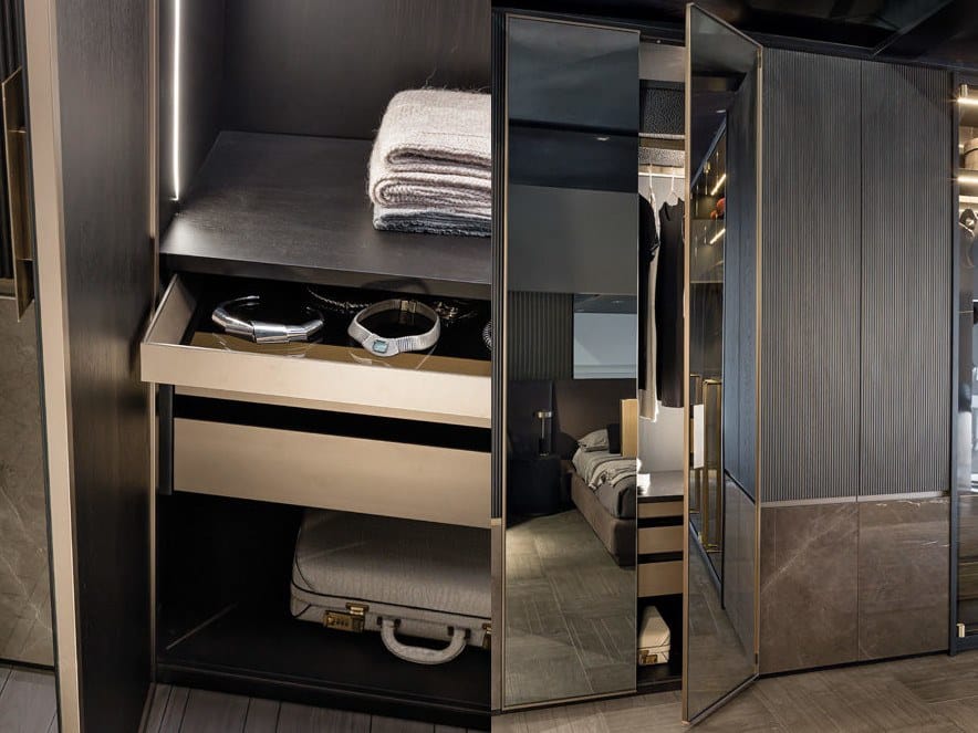 Деревянный секционный шкаф с зеркалом Shake Hege ARCH-00028115 - Вид №5