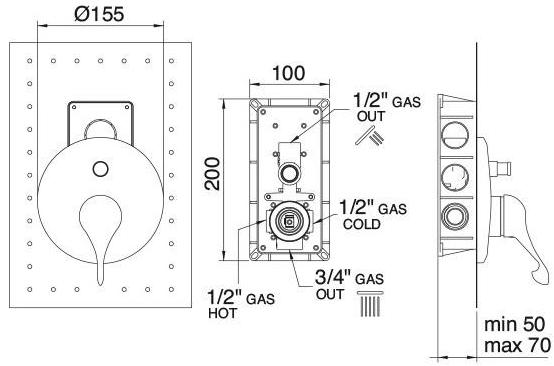 Rubinetterie Treemme Piccadilly  2149  - Вид №1
