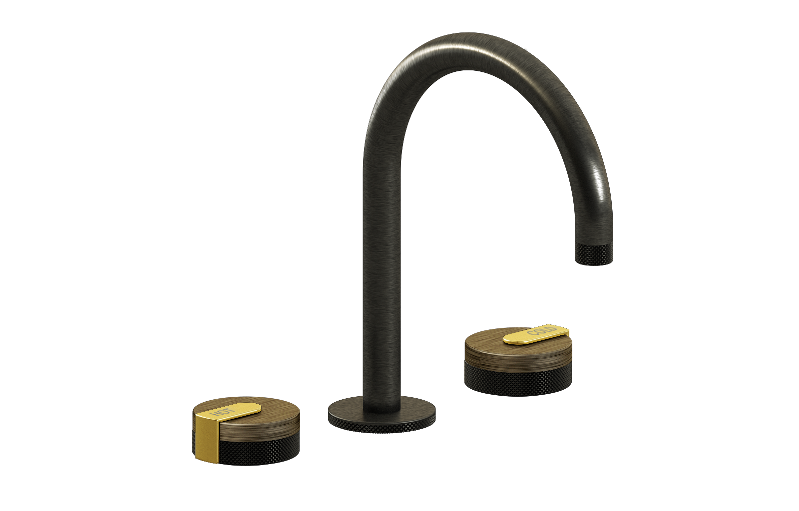 E-11512-R1VBB-L1BB-BOX Смеситель для умывальника на 3 отвертия GRAFF MOD+