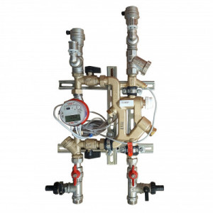 VT.IVCM.06.LMB Квартирная станция отопительного контура (вертикальное исполнение) Valtec т/сч, M-B - 0,6 куб.м/час, левая
