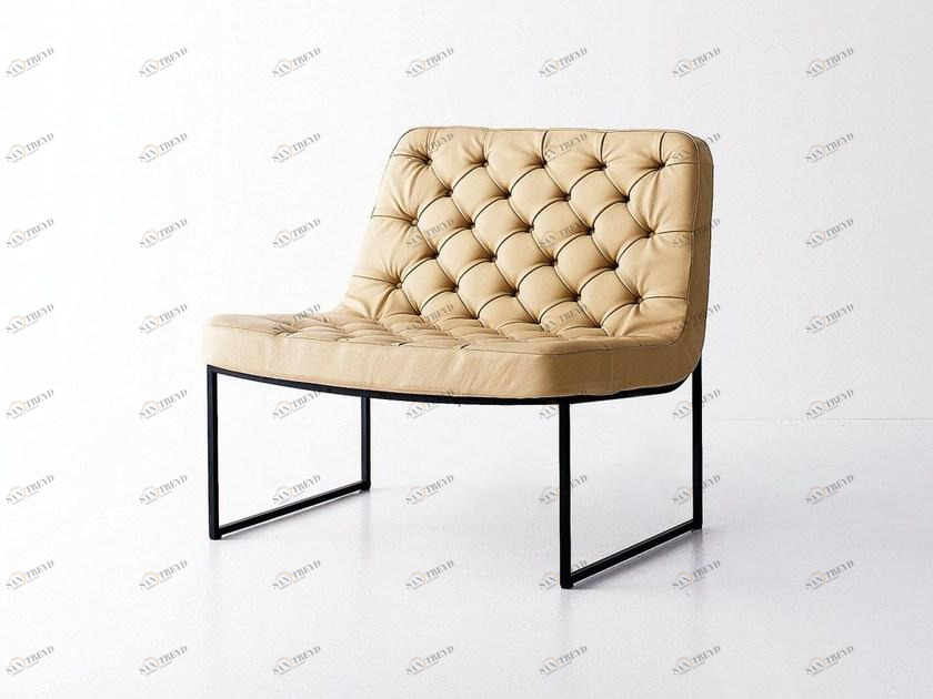 arflex Стеганое кресло-санки, обитое кожей sun-id-1452472