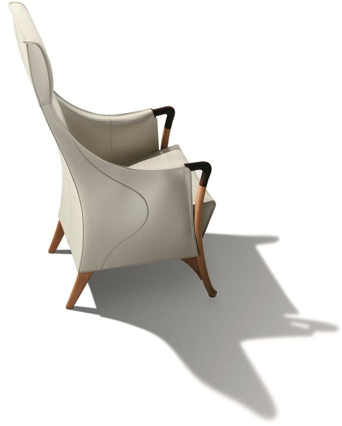Giorgetti Кожаное кресло с высокой спинкой Progetti sun-id-1507916 - Вид №1
