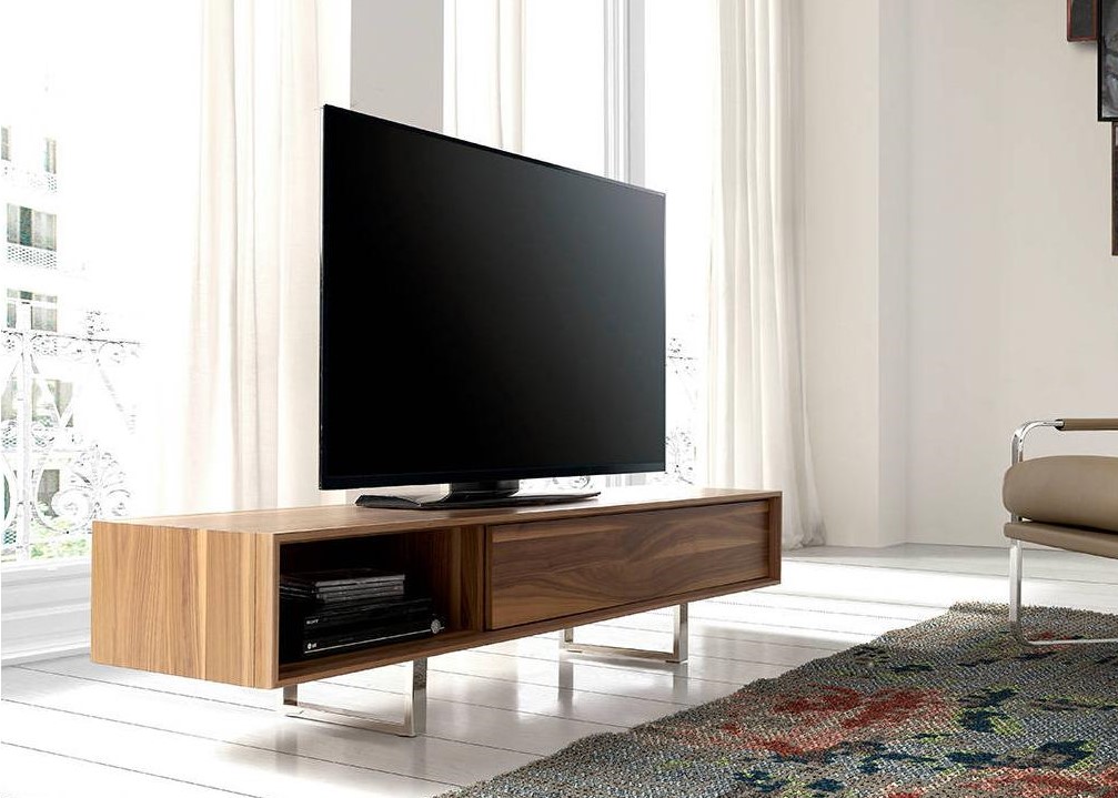 Тумба под телевизор длинная орех GOB-N5806 от Angel Cerda ANGEL CERDA  148683 Коричневый  - Вид №1