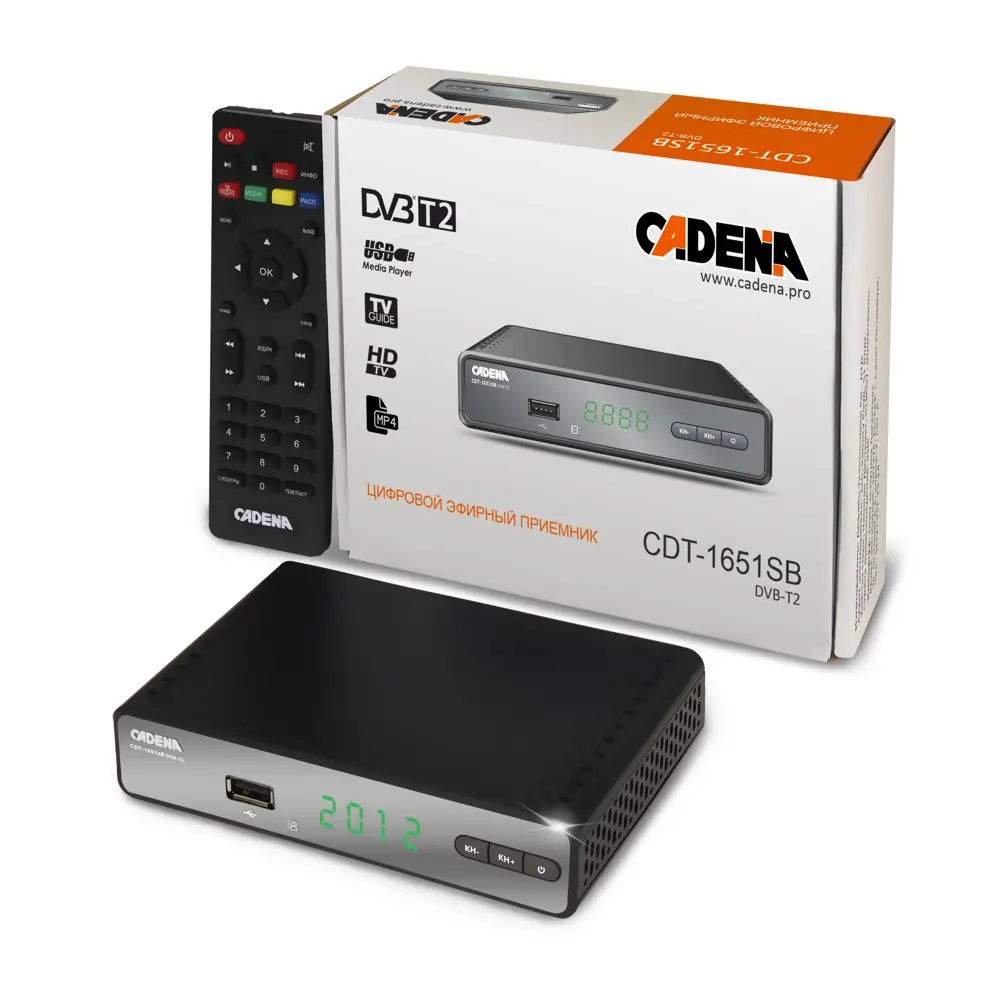 Приемник цифровой эфирный Cadena CDT-1651SB DVB-T2 STLM-2207619 - Вид №4