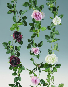 3254 442 a2 Гирлянда из искусственных роз, 180 см, бордовая H-andreas 