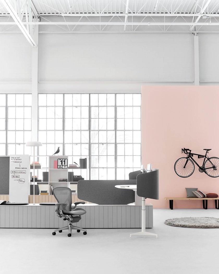 Herman Miller Модульный стол с регулируемой высотой и встроенной полкой Locale sun-id-1403367 - Вид №16