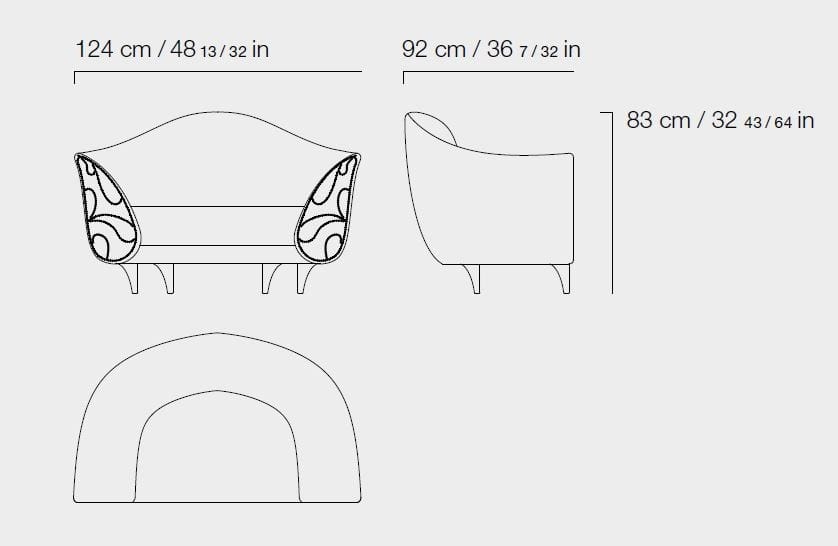 Тканевое кресло с подлокотниками ETRO Home Interiors ARCH-00027253 - Вид №7