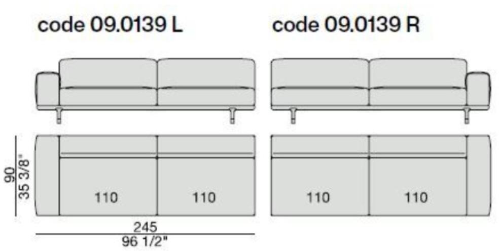 Porada Модульный тканевый диван с вещевым ящиком Eighteen sun-id-1365862 - Вид №29