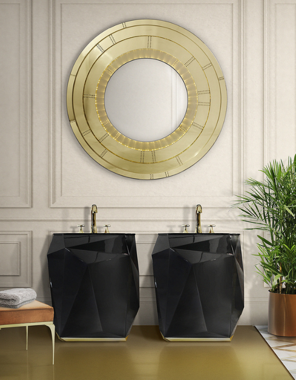 Diamond Freestanding Напольная раковина стоящая прямоугольная Covethouse  - Вид №7