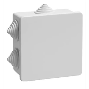 Распределительная коробка открытая LEXMAN D 100x100x55 мм 6 вводов IP55 цвет серый